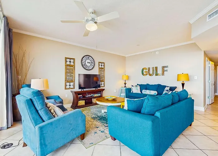 Gulf-view Retreat With Washer Dryer Ac Pool Sauna & Fitness Center * Gulf Shores